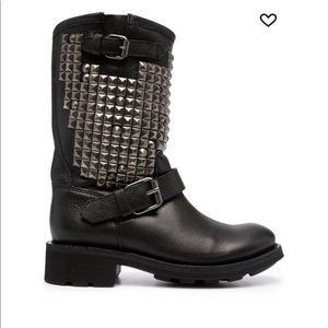 ASH Studded Leather Boots (size 38)